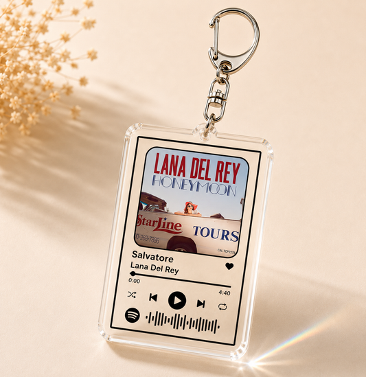 Favorite Song Charm Keychain