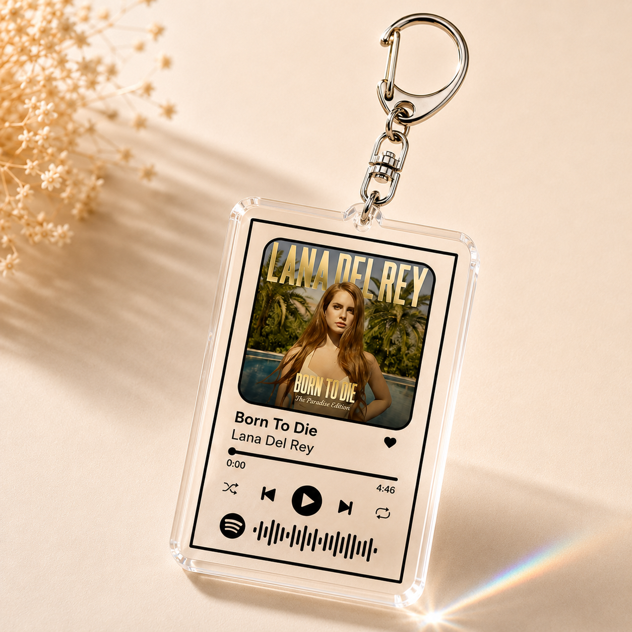 Favorite Song Charm Keychain