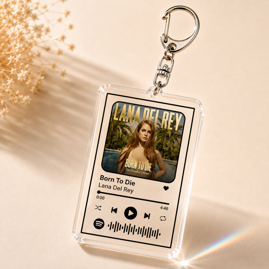 Favorite Song Charm Keychain
