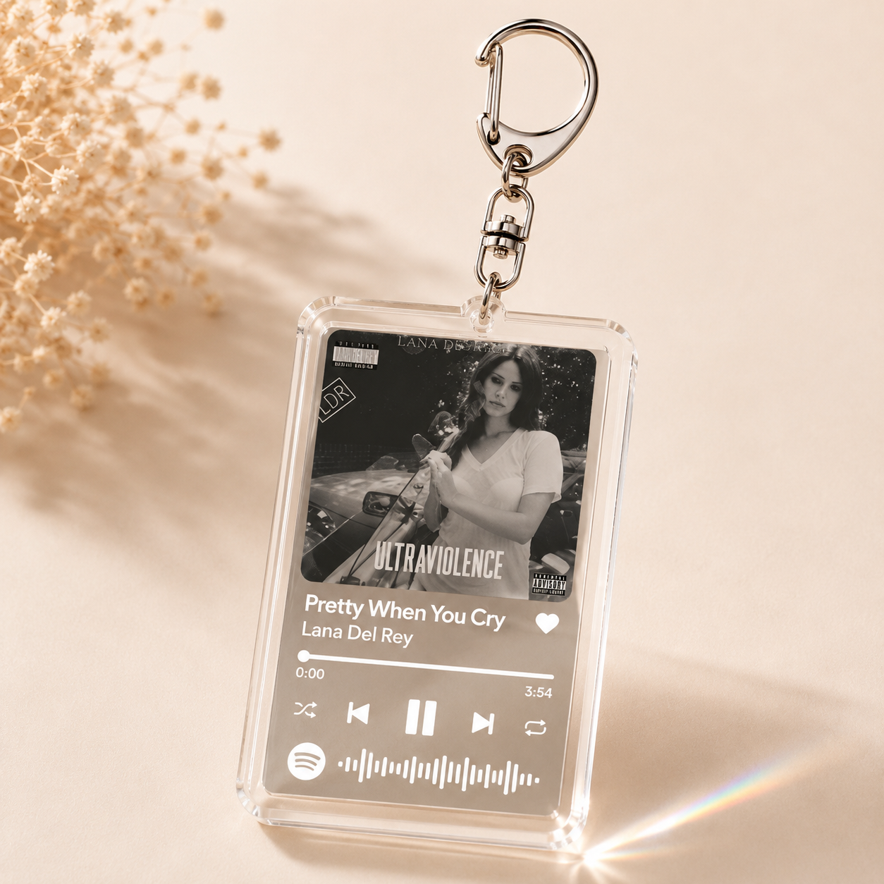 Favorite Song Charm Keychain