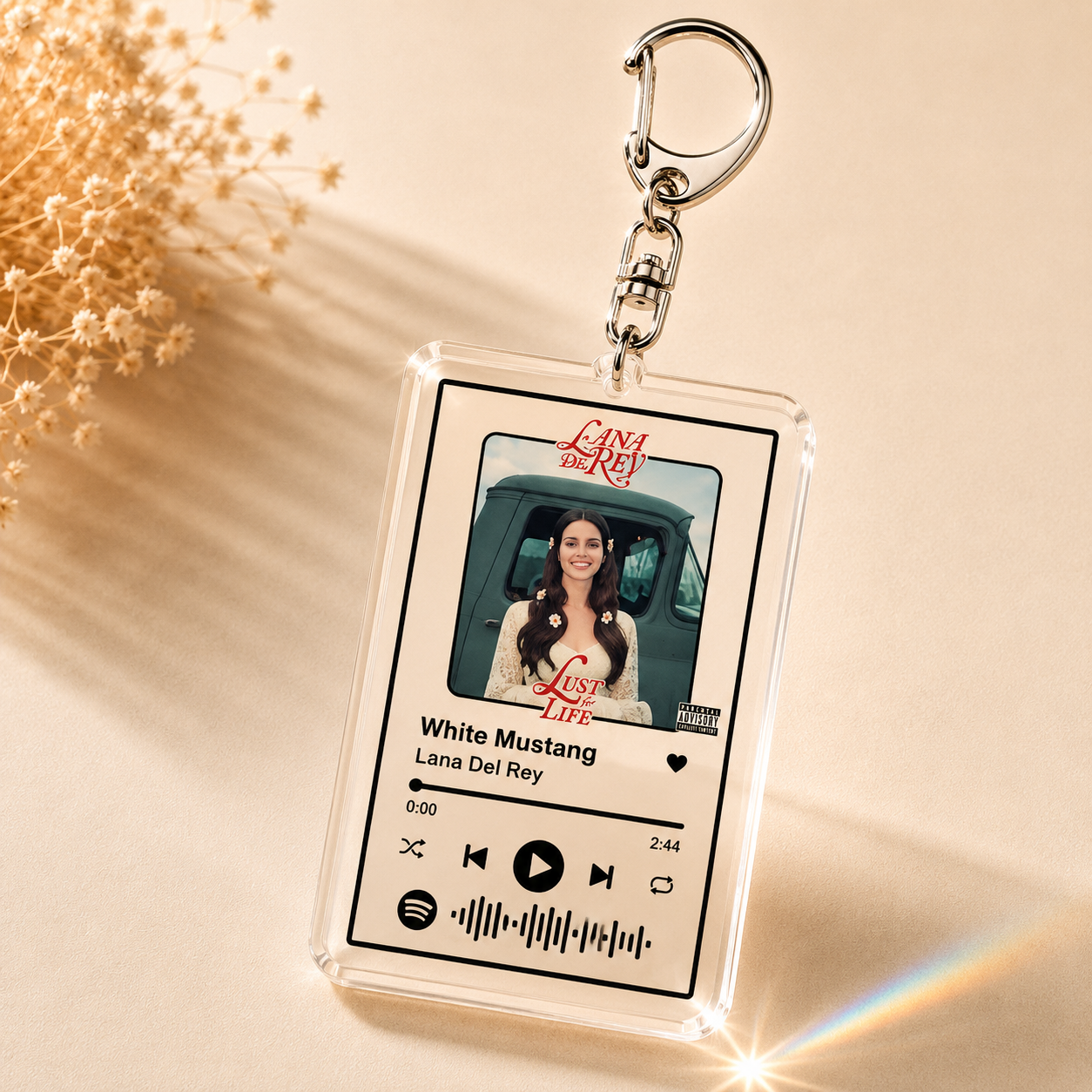 Favorite Song Charm Keychain