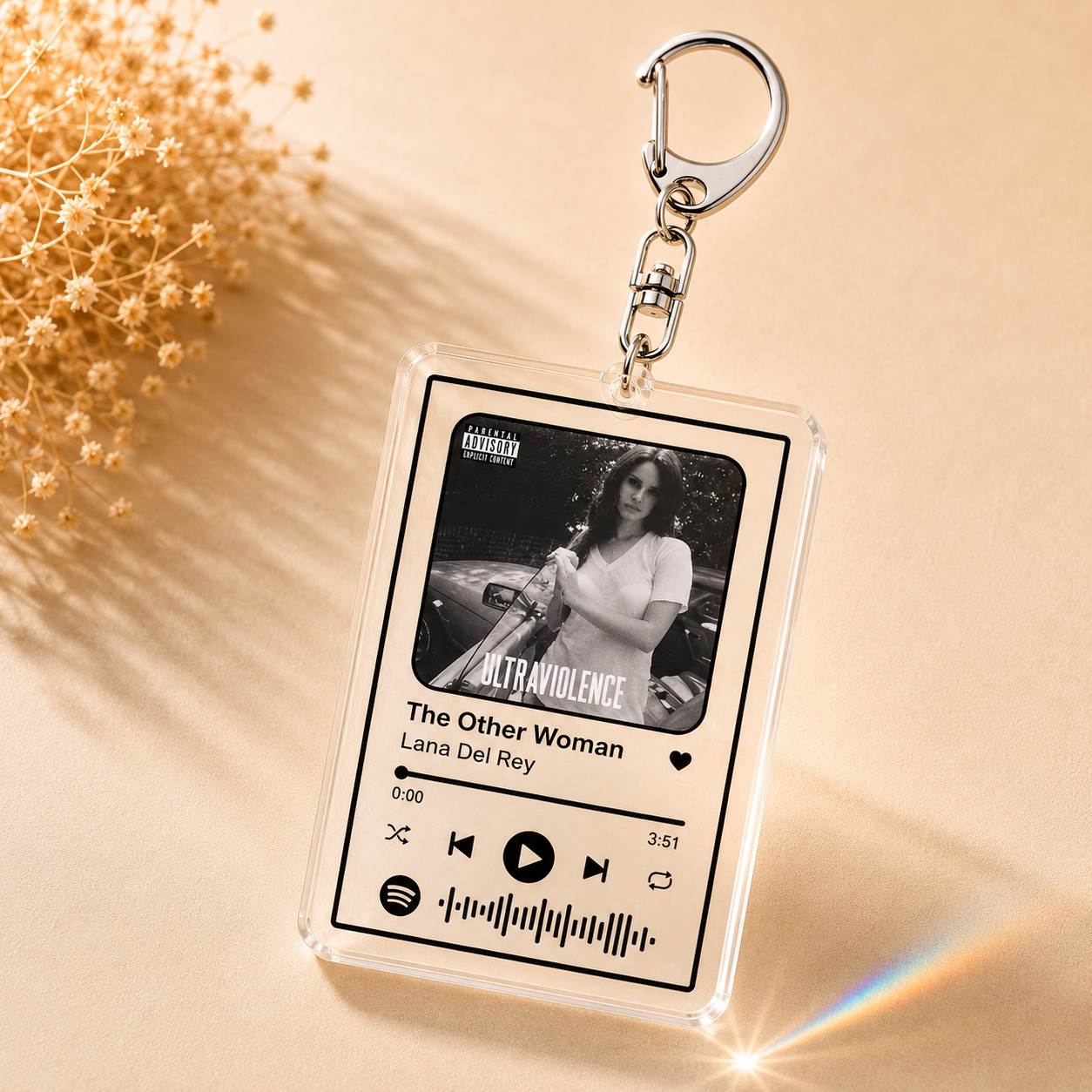 Favorite Song Charm Keychain