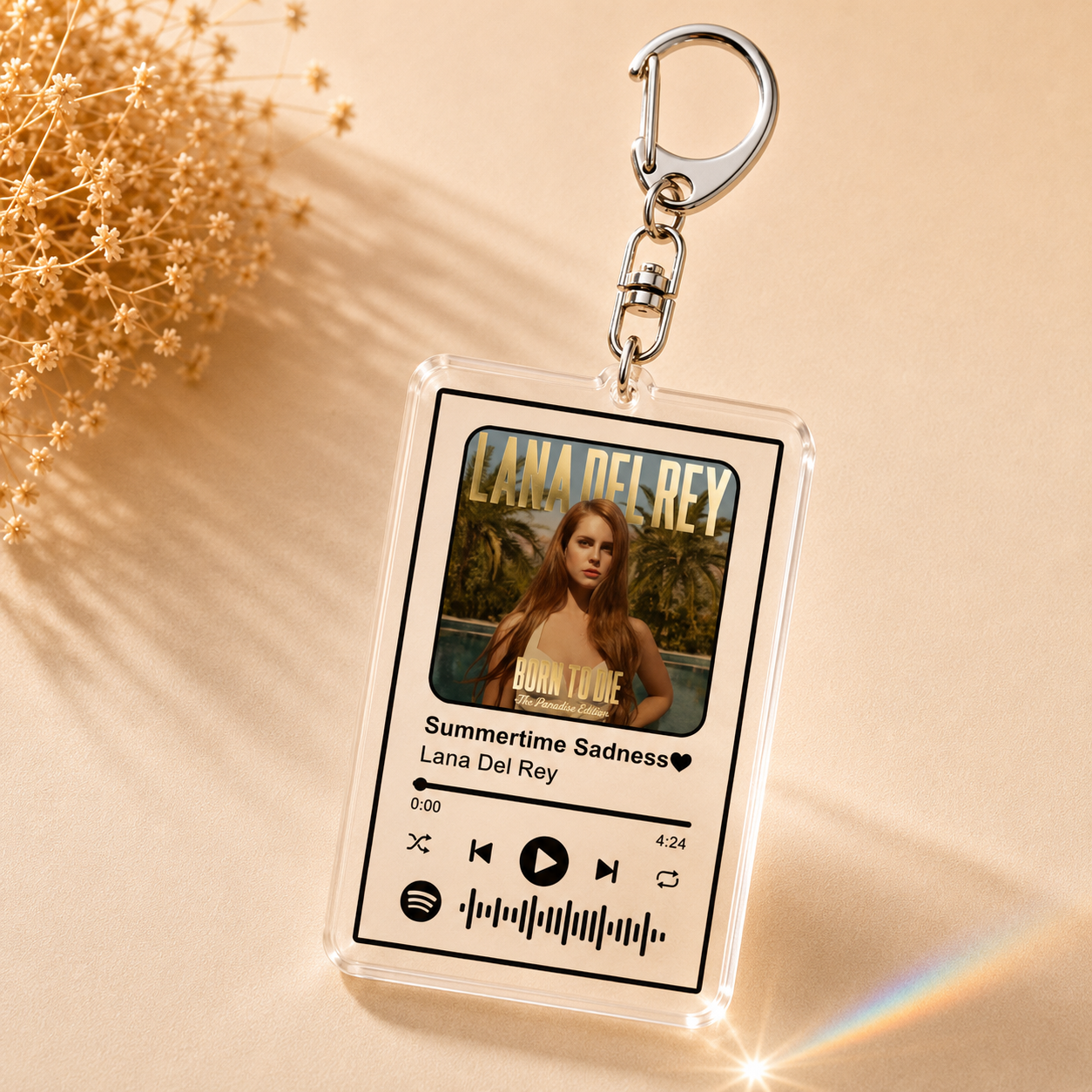 Favorite Song Charm Keychain